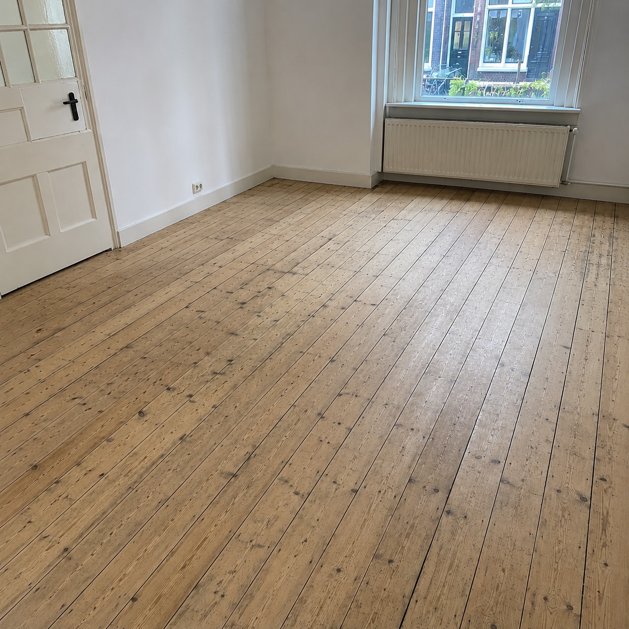 Voor · Utrecht Wittevrouwen · matte lak Voor · massief eiken parket Utrecht Wittevrouwen · matte lak