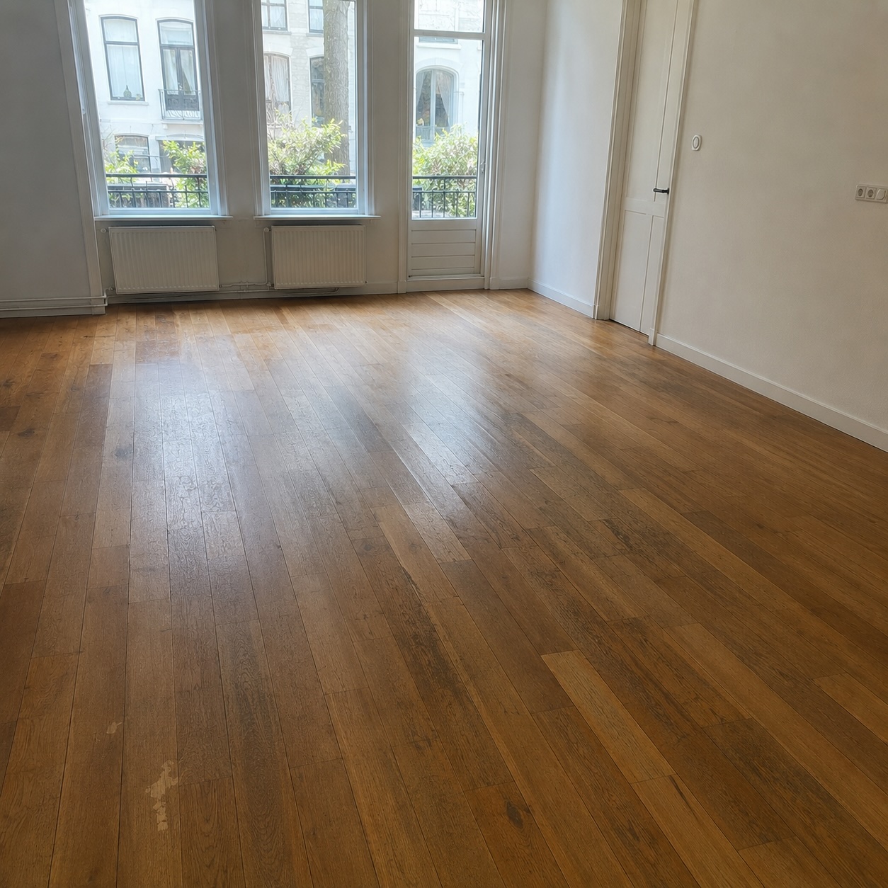 Voor · Utrecht Centrum · matte 2K lak Voor · eiken parket Utrecht Centrum · matte 2K lak