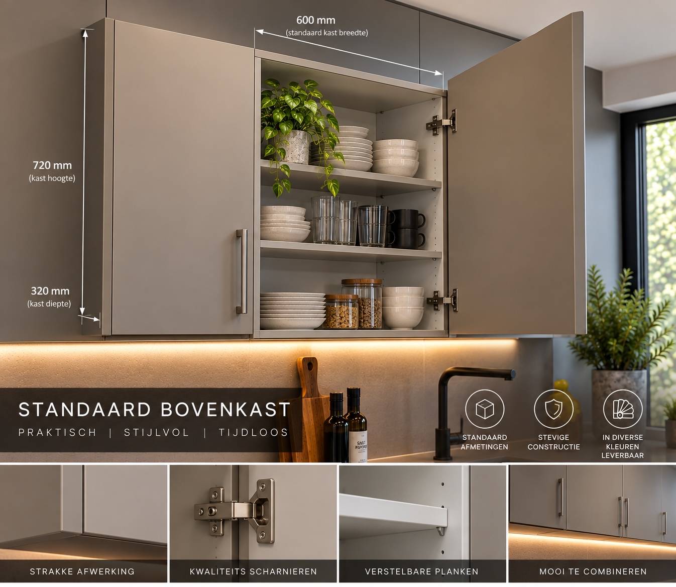 Standaard boven kast