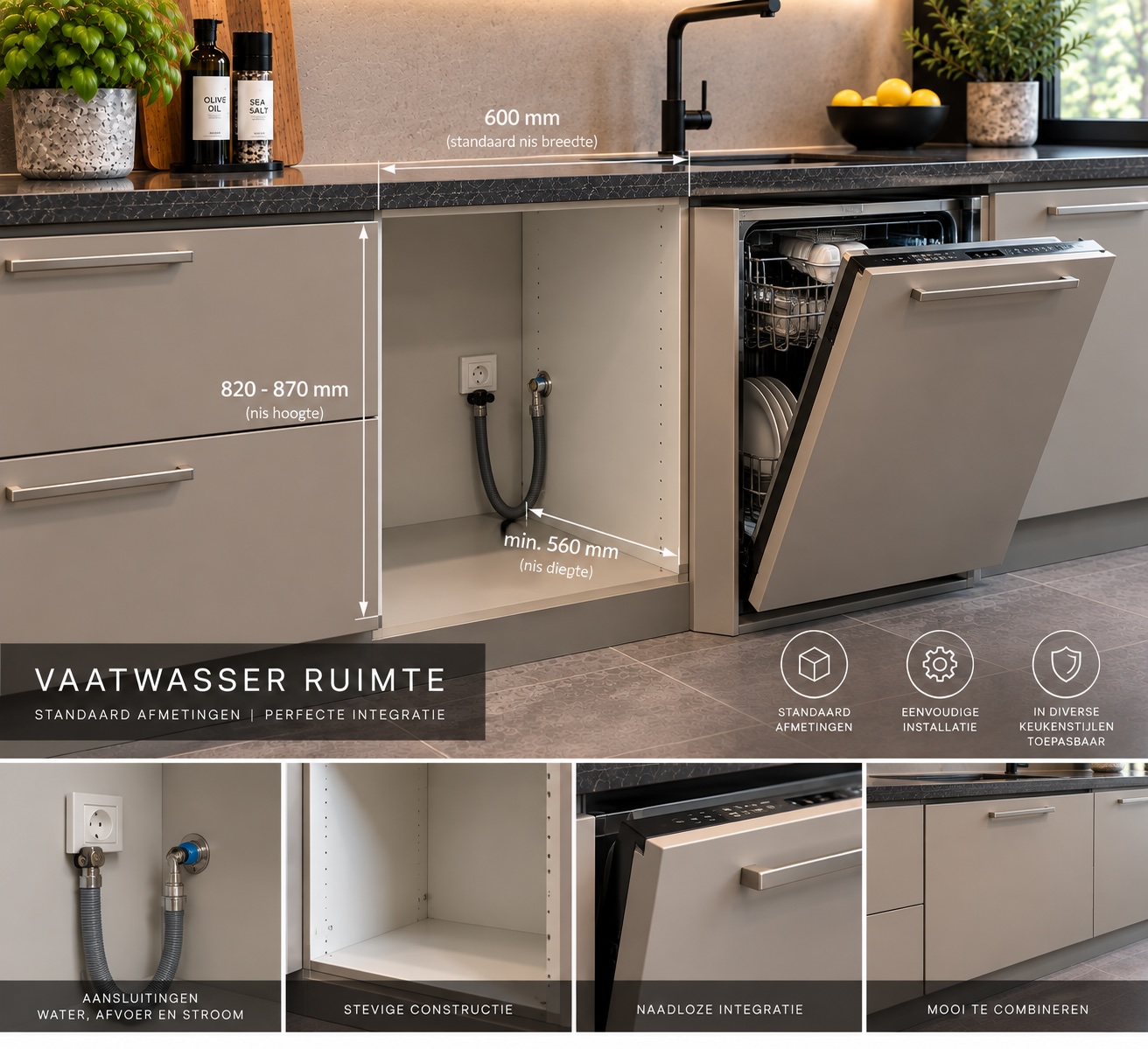 Vaatwasser ruimte