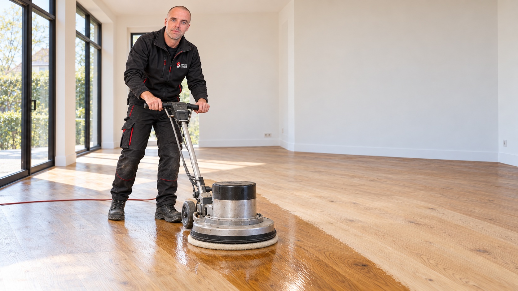 Eiken parket dat met olie wordt afgewerkt